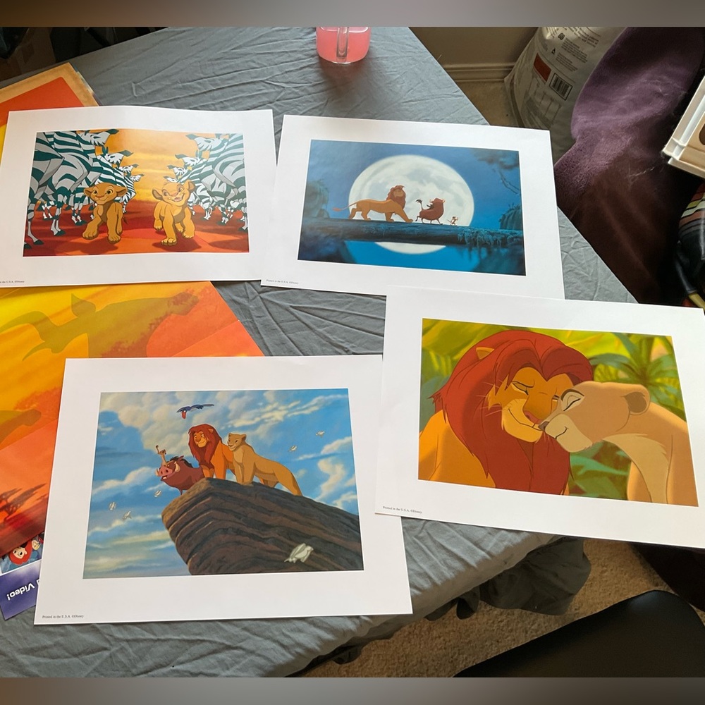 Disney Lion King Lithographs Set
